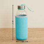 1199 Glass Water Bottle (500 ml) With Cover