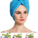 1408 Quick Turban Hair-Drying Absorbent Microfiber Towel/Dry Shower Caps 