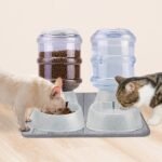 Automatic Pet Water & Food Dispenser & Gravity Feeder – Self-Dispensing for Cats & Dogs