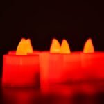 6633 Red Flameless LED Tealights, Smokeless Plastic Decorative Candles - Led Tea Light Candle For Home Decoration (Pack Of 24)