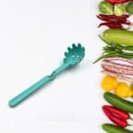 Large Silicone Pasta Fork, Mini Portable Spaghetti Server, Durable Heat-Resistant Non-Slip And Non-Stick Cookware Pasta Spoon, Spaghetti Strainer & Server Spoon (30Cm)