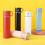 Customizable Stainless Steel Water Bottle and Cup Set