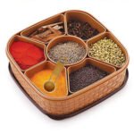 2198 Masala Rangoli Box Dabba for keeping Spices 