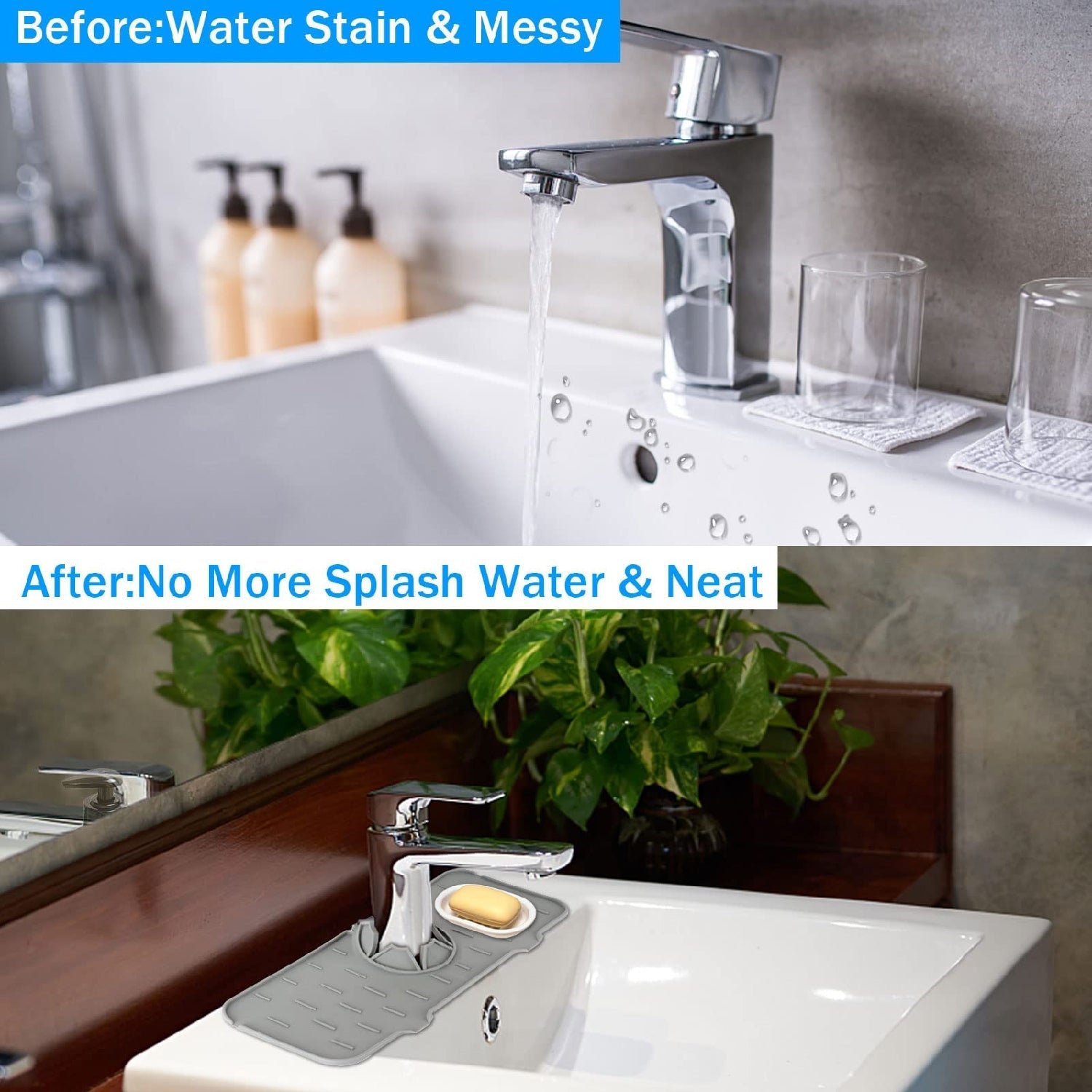6image_3ce66b85-6dcf-479e-87e0-e636327ba46a 4914 Silicone Sink Faucet Pad, Drip Protector Splash Countertop, Rubber Drying Mat, Sink Splash Guard for Kitchen Bathroom Bar.