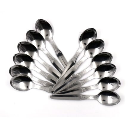 2633 Stainless Steel Medium Dinner Table Spoon (Set of 12Pcs)