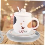 Usb Warm Coaster Heated Coffee Mug Portable Office Desk Portable Cup, Heater Coffee Mug Warmer Electric Cup Warmer (1 Pc)