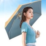 Travel Pocket Mini Umbrella, Protective Bag, Mobile Size Box Of Umbrella, Automatic Sunny Rain Compact Umbrella, Sunscreen Quick-Drying Small Umbrella, Mini Compact Travel Folding Umbrellas