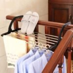 4649 Adjustable Folding Clothes Drying Racks Hanger Shelf