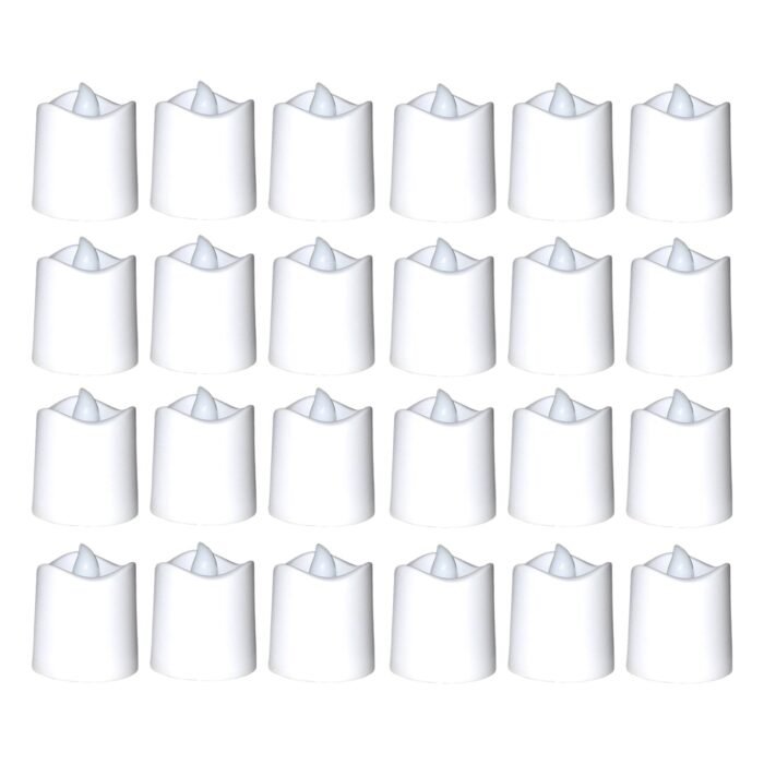 7221 Festival Decorative - LED Tealight Candles (White, 24 Pcs)