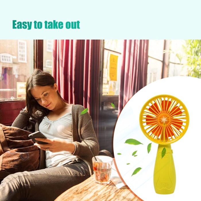 7605 Foldable Handy Light Fans Rechargeable Handheld Mini Fan Electric Personal Fans Hand Bar Desktop Fan