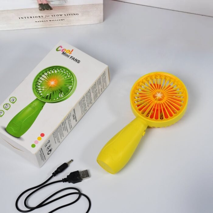 7605 Foldable Handy Light Fans Rechargeable Handheld Mini Fan Electric Personal Fans Hand Bar Desktop Fan