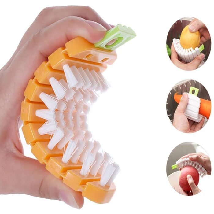 Carrot-Shaped Vegetable Scrubbing Brush - Image 5