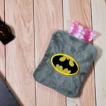 6505 Batman small Hot Water Bag with Cover for Pain Relief, Neck, Shoulder Pain and Hand, Feet Warmer, Menstrual Cramps.