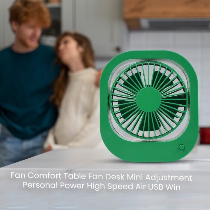 1110 Portable USB Fan - Rechargeable Fan with 2 Speeds, 180Â° Rotating Rechargeable Fan, Quiet Personal Fan for Travel in the Car Outdoors