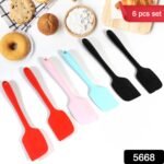 Multipurpose Silicone Spoon, Silicone Basting Spoon Non-Stick Kitchen Utensils Household Gadgets Heat-Resistant Non Stick Spoons Kitchen Cookware Items For Cooking And Baking (6 Pcs Set) - Image 4