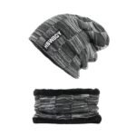 6066 Ultra Soft Unisex Woollen Beanie Cap Plus Muffler Scarf