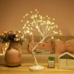 108 Led Birch Tree Lights Artificial Tabletop Fairy Tree Lamp Eight Lighting Modes Usb Or Battery Operated With Timer Decor For Bedroom Living Room Wedding Christmas Easter