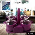 Silver Sparrow 4-Piece Jar Dry Fruit Set with Airtight Lids - Image 2