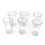 2849 Drinking Glass Juice Glass Water Glass Set of 6 Transparent Glass