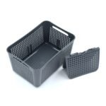 2826 Fordable Silicone Kitchen Organizer Fruit Vegetable Baskets Folding Strainers