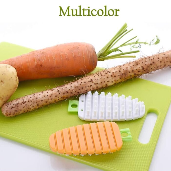 Carrot-Shaped Vegetable Scrubbing Brush - Image 4
