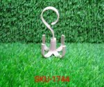 1744 360 D Rot 4 Claws Hook used in hanging and supporting various types of stuffs and items etc.