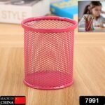 Pen Holder Pen Holder Office Desk Metal Mesh Pen Stand Pencil Stationery Holder Desk Organizer Stand Storage Pencil Case (1 Pc)