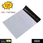 0920 Tamper Proof Courier Bags (7_5X7_5 inch) Pack of 100Pcs