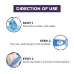 6637 Silicone Body Back Scrubber, Double Side Bathing Brush for Skin Deep Cleaning Massage.
