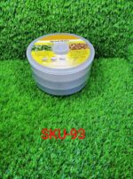 093 Plastic 3 Compartment Sprout Maker, White Your Brand