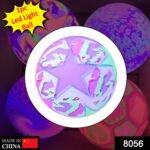 8056 Bouncy Stress Reliever Fun Play Led Rubber Balls for Kids (1Pc Only)