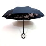 0233 Printed Travel Windproof Umbrella (Reverse Umbrella)