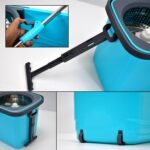 Quick Spin Mop Plastic Spin, Bucket Floor Cleaning, Easy Wheels & Big Bucket, Floor Cleaning Mop With Bucket - Image 3