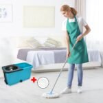 Quick Spin Mop Plastic Spin, Bucket Floor Cleaning, Easy Wheels & Big Bucket, Floor Cleaning Mop With Bucket - Image 6