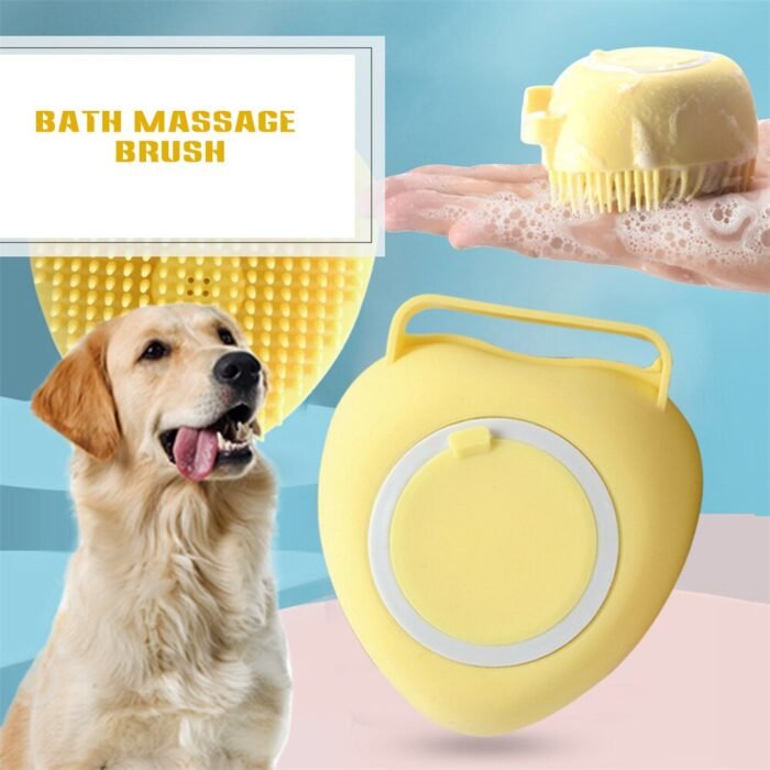 6424 Silicon Massage Bath Brush Hair, Scalp & Bathing Brush For Cleaning Body