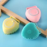 6424 Silicon Massage Bath Brush Hair, Scalp & Bathing Brush For Cleaning Body