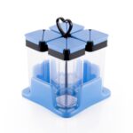 2242A Multipurpose Spice Rack For kitchen Plastic Made set of 4 Jar