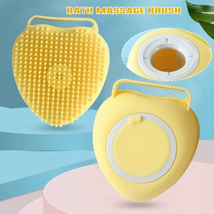 6424 Silicon Massage Bath Brush Hair, Scalp & Bathing Brush For Cleaning Body