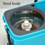 Quick Spin Mop Plastic Spin, Bucket Floor Cleaning, Easy Wheels & Big Bucket, Floor Cleaning Mop With Bucket - Image 5