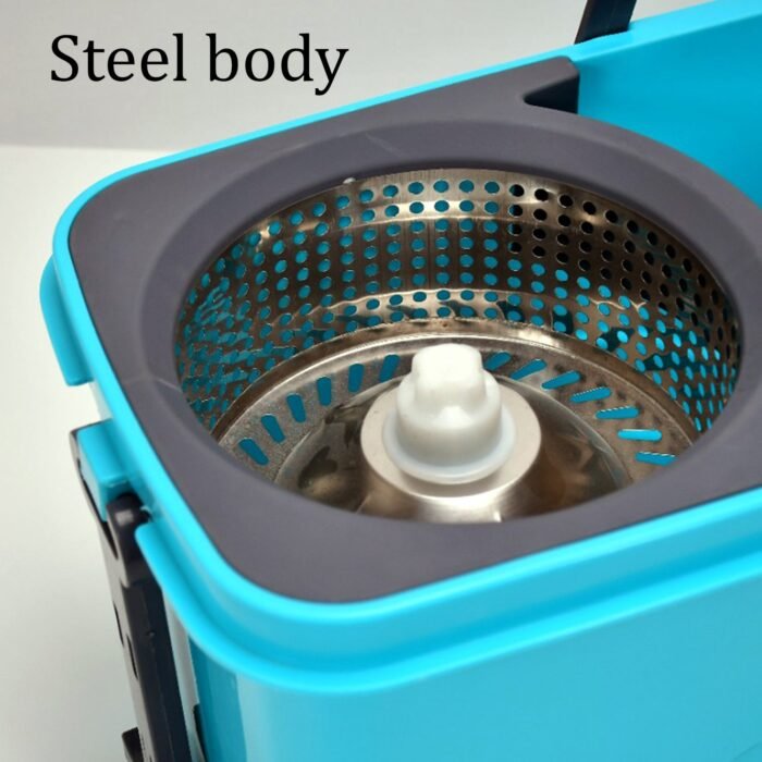 Quick Spin Mop Plastic Spin, Bucket Floor Cleaning, Easy Wheels & Big Bucket, Floor Cleaning Mop With Bucket - Image 5