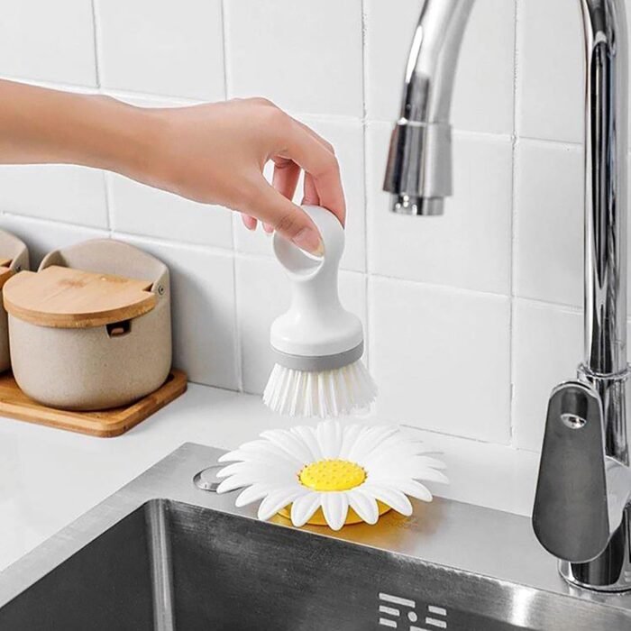 4684 Flower Shape Portable Soap Dish Holder Soap Case