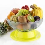 2459 Absolute Plastic Round Revolving Fruit and Vegetable Bowl 