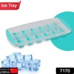 7170   12 Grid Silicon Ice cubes Making Tray Food Grade Square Ice Cube Tray | Easy Release Bottom Silicon Tray