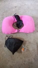 Travel Comfort Kit: Inflatable Neck Pillow, Eye Mask & Ear Plugs - Image 8