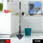 Rotatable Adjustable Triangle Cleaning Mop Triangle Mop With Stainless Steel Long Handle Push-Pull Squeezing Cleaning Mop Dry & Wet Mop For Floor Windows (1 Pc) - Image 2