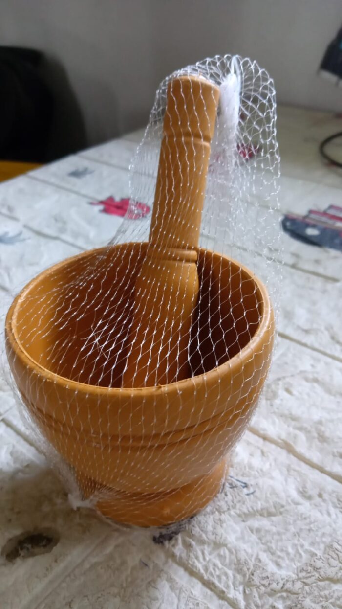 Mortar And Pestle Set For Spices, Okhli Masher, Khalbatta, Kharal, Mixer, Natural & Traditional Grinder And Musal, Well Design For Kitchen, Home, Herb - Image 7