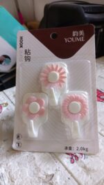 Multipurpose Strong Hook Self-Adhesive Hooks For Wall Heavy Duty Hook, Sticky Hook Household For Home, Decorative Hooks, Bathroom & All Type Wall Use Hook, Suitable For Bathroom, Kitchen, Office (3 Pcs Set) - Image 13