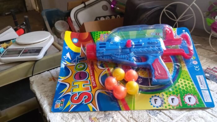 Manual Shooting 5 Ball Gun Toy for Kids - Durable, Safe, and Fun Ping Pong Shooter - Image 7