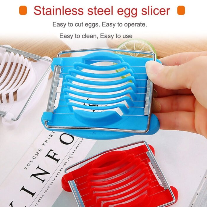 2413 Plastic Multi Purpose Egg Cutter/Slicer with Stainless Steel Wires