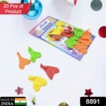 Heart Shaped Balloons Kinds Of Rainbow Party Latex Balloons For Birthday / Anniversary / Valentine'S / Wedding / Engagement Party Decoration Multicolor (20 Pcs Set)